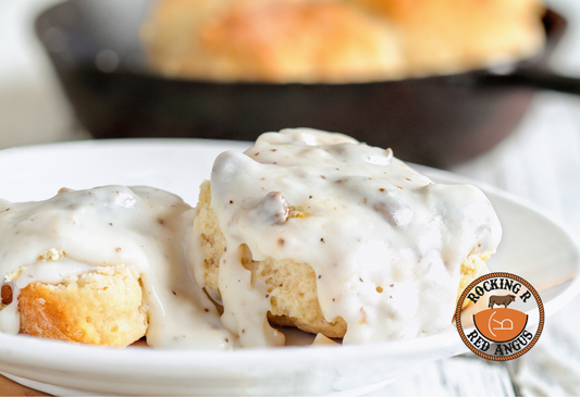 Homemade Beef Breakfast Sausage and Gravy